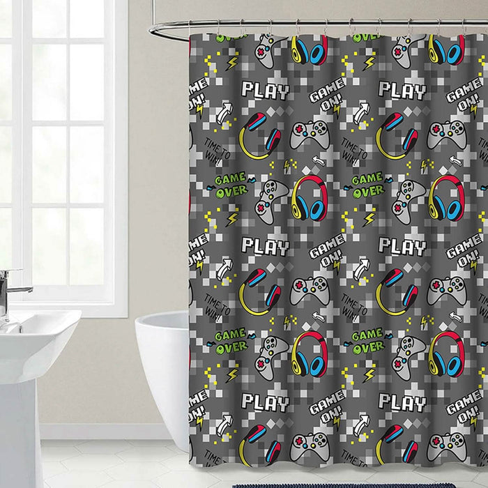 Kidz Mix Game on Glow-in-the-Dark Shower Curtain by DailySale