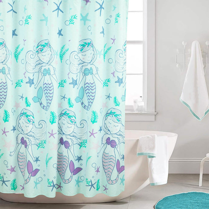 Kidz Mix Mystical Mermaid Shower Curtain by DailySale