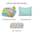 Kidz Mix Rainbow Clouds Bed in a Bag by DailySale