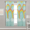 Kidz Mix Rainbow Clouds Window Panel Pair