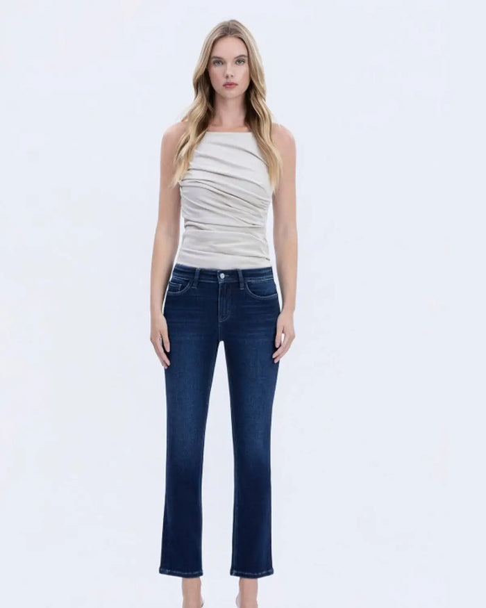 Kinley Mid Rise Slim Straight by Boutique 23