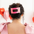 Kiss & Tell Large Flat Rectangle Hair Clip by TELETIES