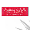 Kissing Booth "Open For Business" Sign by Tailored Canvases