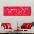 Kissing Booth "Open For Business" Sign by Tailored Canvases