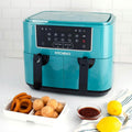 Kitchen HQ 10-in-1 9-Quart Dual Air Fryer with Kebabs (Refurbished) by DailySale