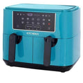 Kitchen HQ 10-in-1 9-Quart Dual Air Fryer with Kebabs (Refurbished) by DailySale