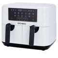 Kitchen HQ 10-in-1 9-Quart Dual Air Fryer with Kebabs (Refurbished) by DailySale
