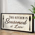 Kitchen Seasoned With Love Sign lll by Tailored Canvases