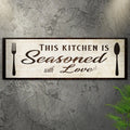 Kitchen Seasoned With Love Sign lll by Tailored Canvases