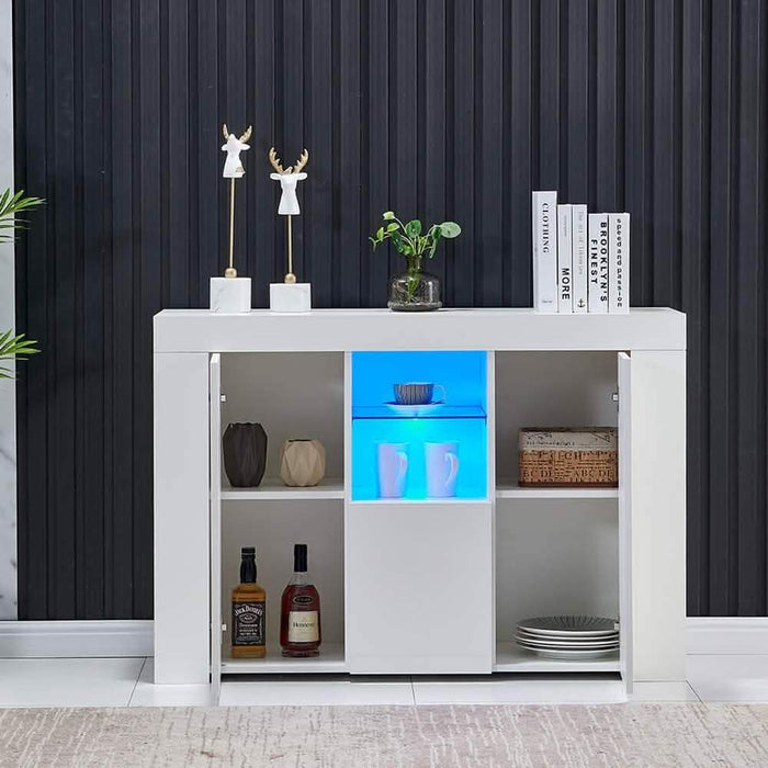 Kitchen Sideboard Cupboard with LED Light by DailySale