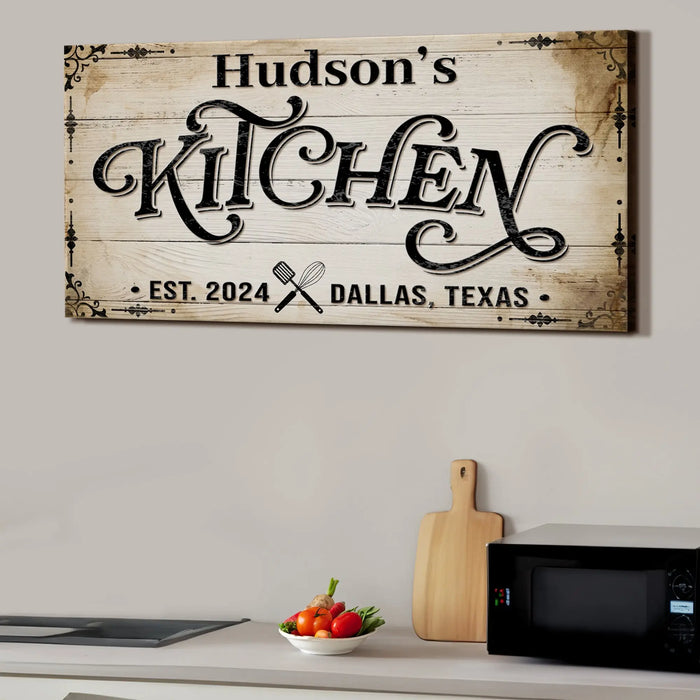 Kitchen Sign XI by Tailored Canvases