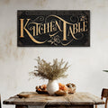 Kitchen Table Sign by Tailored Canvases
