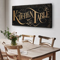 Kitchen Table Sign by Tailored Canvases