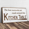 Kitchen Table Wall Art Sign by Tailored Canvases