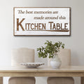 Kitchen Table Wall Art Sign by Tailored Canvases