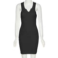 Kliou Cotton Sleeveless V-Neck Ladies Dress by DailySale
