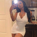 Kliou Cotton Sleeveless V-Neck Ladies Dress by DailySale