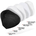 KN95 Foldable Protective Face Mask - Black by DailySale