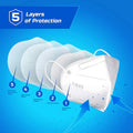 KN95 Foldable Protective Face Mask - White by DailySale
