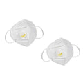 KN95 White Disposable Face Masks with Flow Exhalation Valve by DailySale