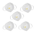 KN95 White Disposable Face Masks with Flow Exhalation Valve by DailySale