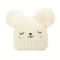 Knitted Beanie Hat, Cute Cold-proof Winter Hat For 6-24 Months Baby Girls by DailySale