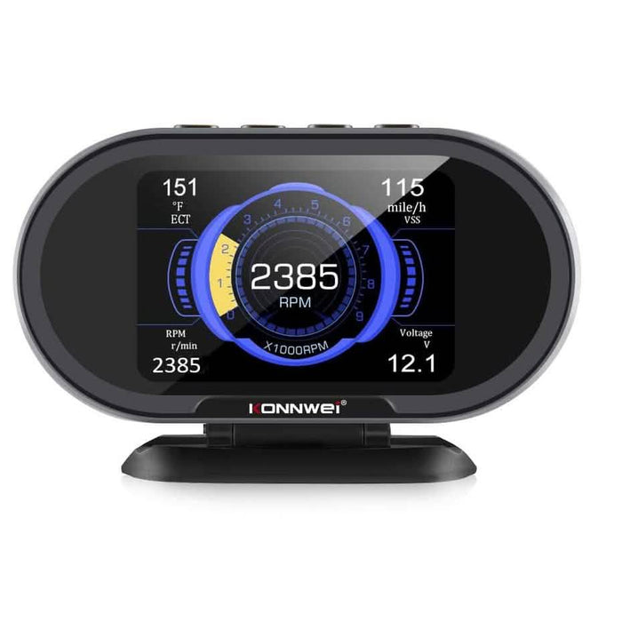 KONNWEI KW206 Car OBD2 HUD Digital Meter RPM Gauge by DailySale