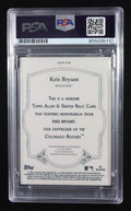 Kris Bryant 2024 Topps Allen and Ginter Game Used Memorabilia Auto PSA Authentic by Price Is Right Miami