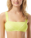 Vince Camuto Square-Neck Bikini Top – Yellow, Size Xs by Vanessa Jane