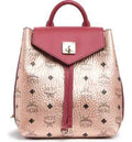 MCM Colorblock Leather Backpack by Vanessa Jane