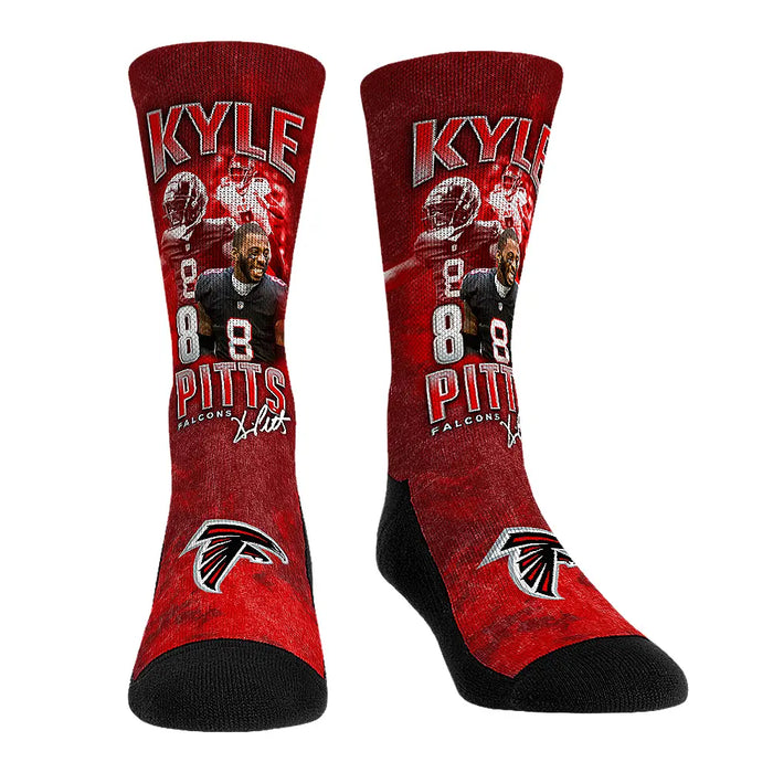Kyle Pitts - Atlanta Falcons - Retro Photo by Rock 'Em Socks
