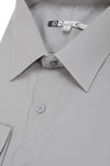 L/S Cotton Solid Button Up