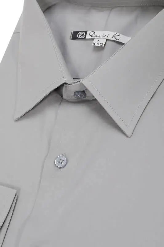 L/S Cotton Solid Button Up by Boutique 23