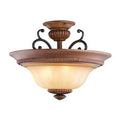 World Imports Elysia Collection 3-Light Antiqued Gold Flush Mount Light by Vanessa Jane