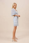 Lucy Paris Womens Floral Print Puff Sleeve Dress, Size XS by Vanessa Jane