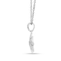 Lab Diamond Cluster Star Pendant Silver Necklace by Fine Color Jewels