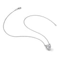 Lab Grown Diamond 14K Halo Heart Gold Necklace 1 1/5 ctw by Fine Color Jewels