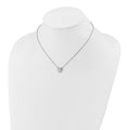 Lab Grown Diamond 14K Halo Heart Gold Necklace 1 1/5 ctw by Fine Color Jewels