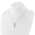 Lab Grown Diamond Hearts Drop Necklace 14K Gold by Fine Color Jewels