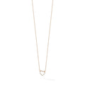 Lab Grown Diamond Open Heart Necklace 1/5 ctw by Fine Color Jewels