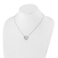 Lab Grown Diamond Open Heart Necklace Gold 1ctw by Fine Color Jewels