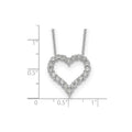 Lab Grown Diamond Open Heart Necklace Gold 1ctw by Fine Color Jewels