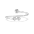Lab Grown Diamond Open Ring by Fine Color Jewels