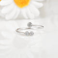 Lab Grown Diamond Open Ring by Fine Color Jewels