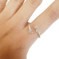 Lab Grown Diamond Open Ring by Fine Color Jewels