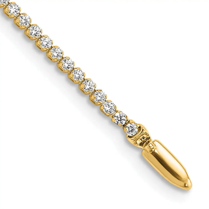 Lab Grown Diamond Tennis Bracelets 14k Gold by Fine Color Jewels