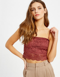 Lace Bralette With Removeable Straps by Boutique 23