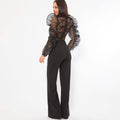 Lace Combined Fashion Jumpsuit by DailySale