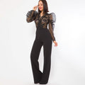 Lace Combined Fashion Jumpsuit by DailySale