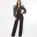 Lace Combined Fashion Jumpsuit by DailySale